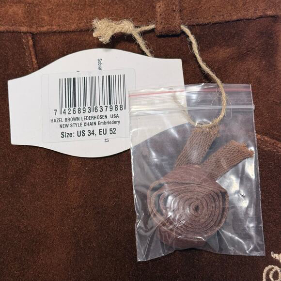 Men Oktoberfest Lederhosen- Authentic Bavarian Lederhosen-Suede Leather Trousers - Picture 5 of 10